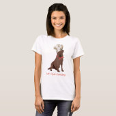 T-shirt Chef Labrador Retriever Chocolat (Devant entier)