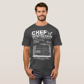 T-shirt Chef Nutrition Facts Cool Chef Tee Don Pour (Devant entier)