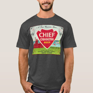 T-shirt Chef Oshkosh Beer Retro Déficit Wisconsin Breweri