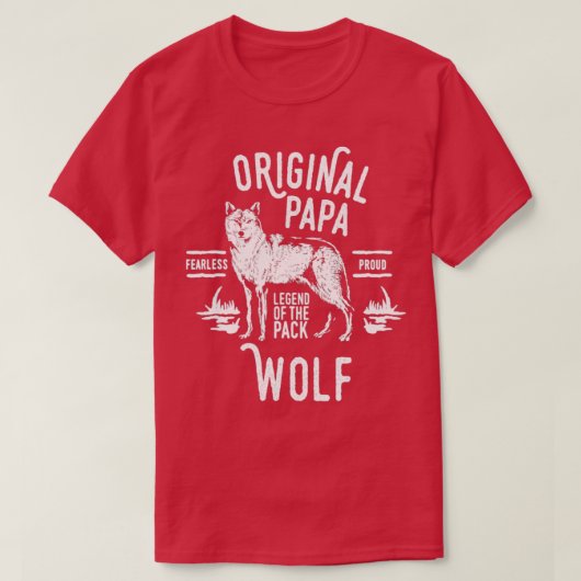 T-shirt Chef Papa Wolf original de la Fête des pères Pack (Design devant)