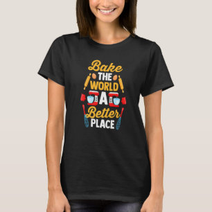 T-shirt Chef Pâtissier Boulanger Foodie Faites Du Monde