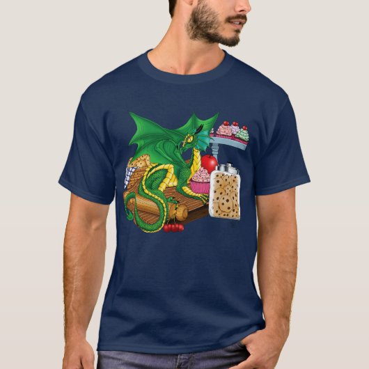 T-shirt Chef pâtissier Dragon Vert (Devant)