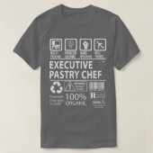 T-shirt Chef pâtissier exécutif Multi-Tâche Certifié Job G (Design devant)