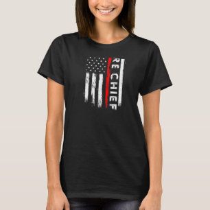 T-shirt Chef pompier retraité Chef pompier Rang Chef Retra