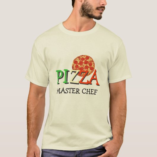 T-shirt Chef principal de pizza (Devant)
