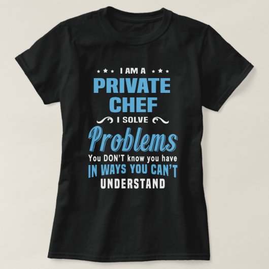 T-shirt Chef privé (Design devant)