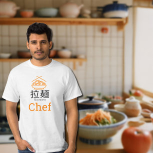 T-shirt Chef Ramen - Texte japonais