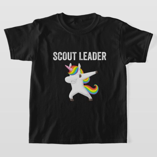 T-shirt Chef Scout Dabbing Unicorn Funny Scouting Cadeau (Poser)