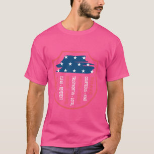 T-shirt Chef Scout Funny Scout Camo US Amérique F