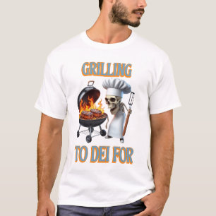 T-shirt Chef Skeletal Gratter À Dei Pour