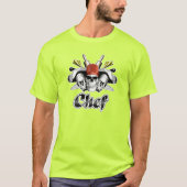 T-shirt Chef Skull : Outils du commerce (Devant)