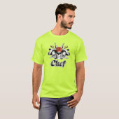 T-shirt Chef Skull : Outils du commerce (Devant entier)