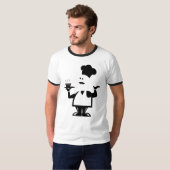 T-shirt Chef tenant un bol de soupe (Devant entier)