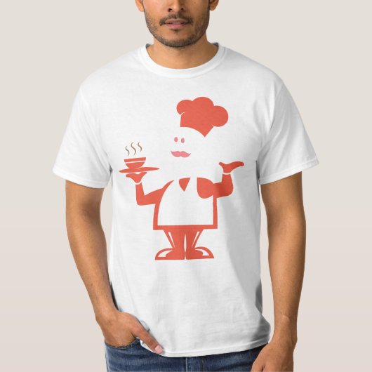T-shirt Chef tenant un bol de soupe (Devant)