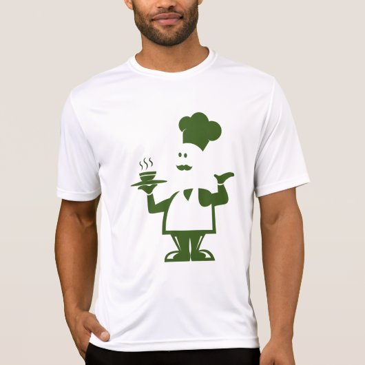 T-shirt Chef tenant un bol de soupe (Devant)