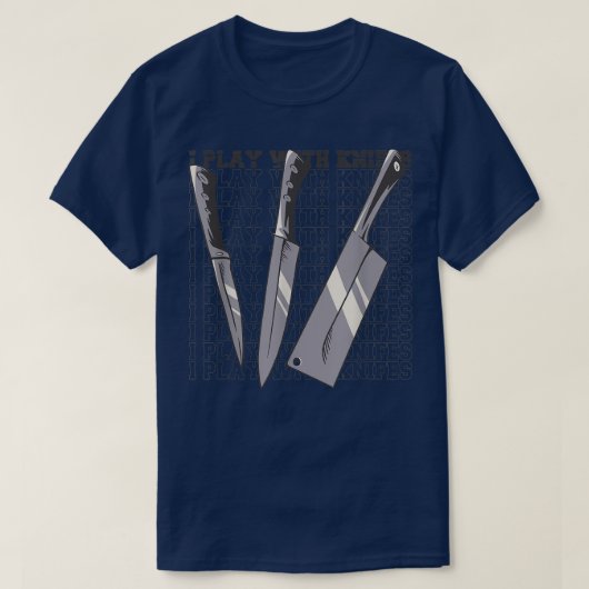 T-shirt Chefs cuisines couteaux (Design devant)