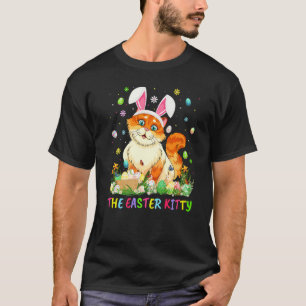 T-shirt Chefs de Pâques Oeufs de Pâques Bunny Ear Kitty Ch