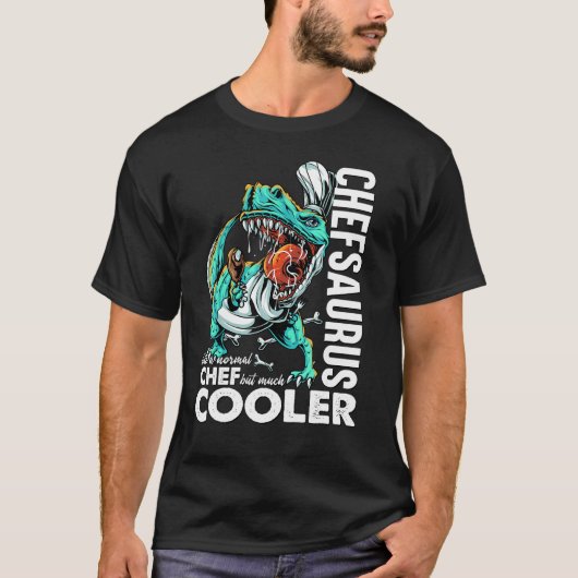 T-shirt Chefsaurus T Rex Dinosaur Chef Tee Cuisine Drôle D (Devant)