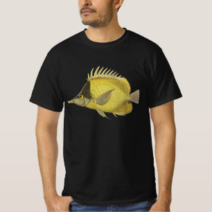T-shirt Chelmon Longirostris Tropical Jaune, Poisson Vinta