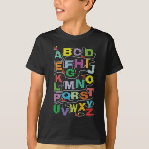 T-shirt Chemin de fer Alphabet Maze Puzzles