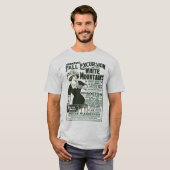 T-shirt Chemin de fer Boston et Maine White Mountains Mt W (Devant entier)