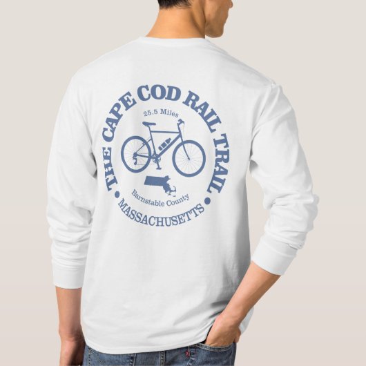 T-shirt Chemin de fer Cape Cod (cyclisme) (Dos)