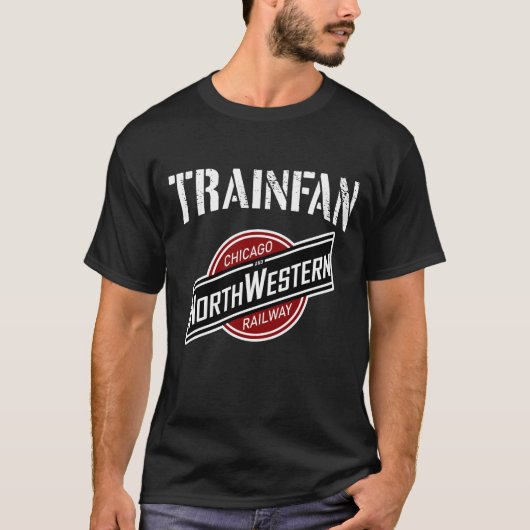T-shirt Chemin de fer Chicago et North Western (Devant)