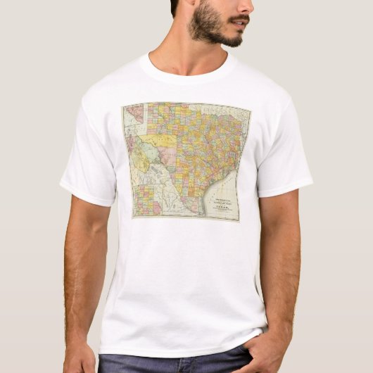 T-shirt Chemin de fer de McNally de couche-point et carte (Devant)
