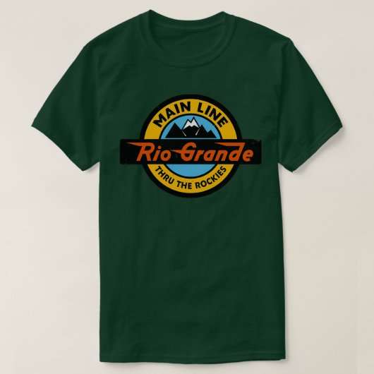 T-shirt Chemin de fer Denver et Rio Grande Western (Design devant)