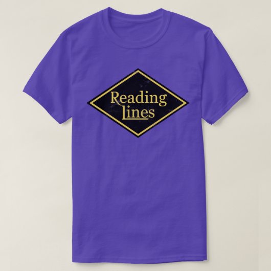 T-shirt Chemin de fer des lignes de lecture (Design devant)