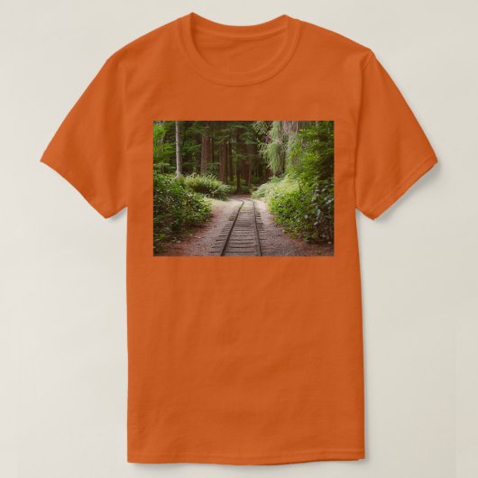 T-shirt Chemin de fer Forêt plus légère (Design devant)