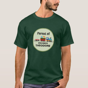 T-shirt Chemin de fer pour enfants Trains et pistes Parent