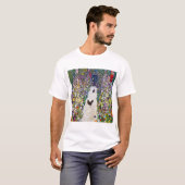 T-shirt Chemin de jardin avec poulets, Gustav Klimt (Devant entier)