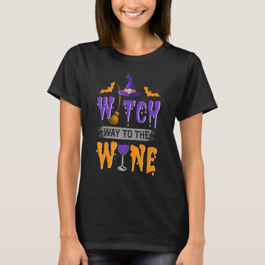 T-shirt Chemin De La Vin Halloween Femme (Devant)
