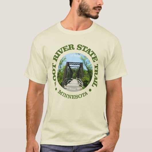 T-shirt Chemin d'état de la rivière Root (cyclisme c) (Devant)