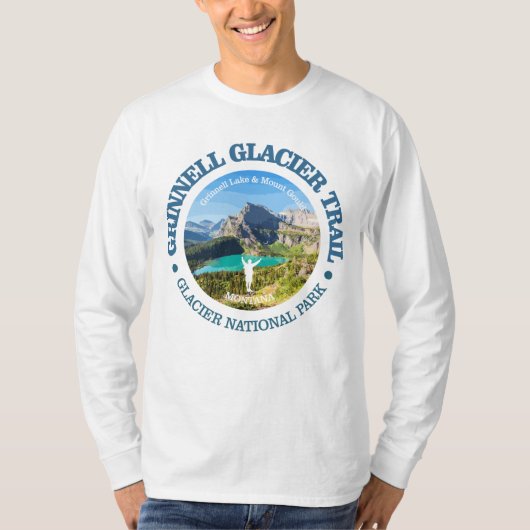 T-shirt Chemin du glacier Grinnell (Devant)