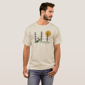 T-shirt Chemin du parc national Dartmoor (Devant entier)