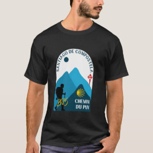 T-shirt Chemin du Puy Pèlerin Randonnée Camino de Santiago