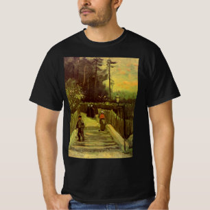 T-shirt Chemin en pente à Montmartre par Vincent van Gogh