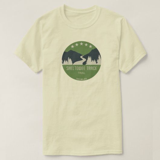 T-shirt Chemin Sheltowee Trace Kentucky Tennessee (Design devant)