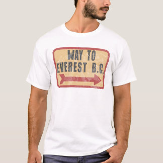 T-shirt chemin vers le camp de base de l'Everest