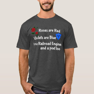 T-shirt cheminot et poète aussi