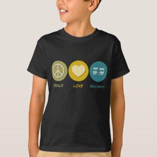 T-shirt Chemins de fer d'amour de paix