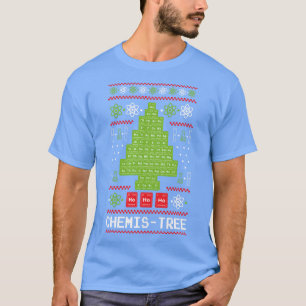 T-shirt Chemis Arbre Chimie Arbre De Noël Pour Chimiste T