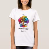 T-shirt CHEMIS-TREE rainbow 80s tree noir blanc (Devant)