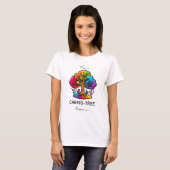 T-shirt CHEMIS-TREE rainbow 80s tree noir blanc (Devant entier)