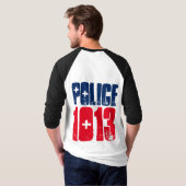T-shirt Chemise 1013 de police (Dos entier)