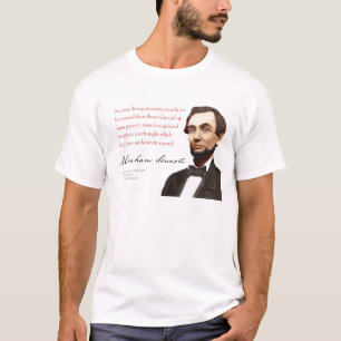T-shirt Chemise #17 "self-made-man " d'Abraham Lincoln