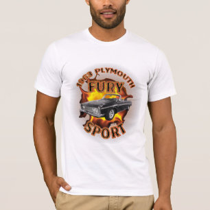 T-shirt Chemise 1963 de sport de fureur de Plymouth des