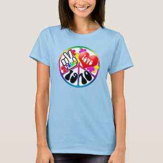T-shirt Chemise 1970 d'amour de paix